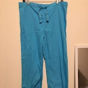 Cherokee turquoise scrub pants